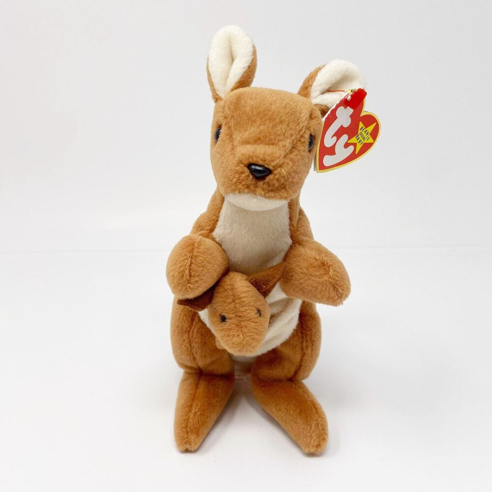TY Vintage Kangaroo "Pouch" Beanie Baby - Picture 2 of 10
